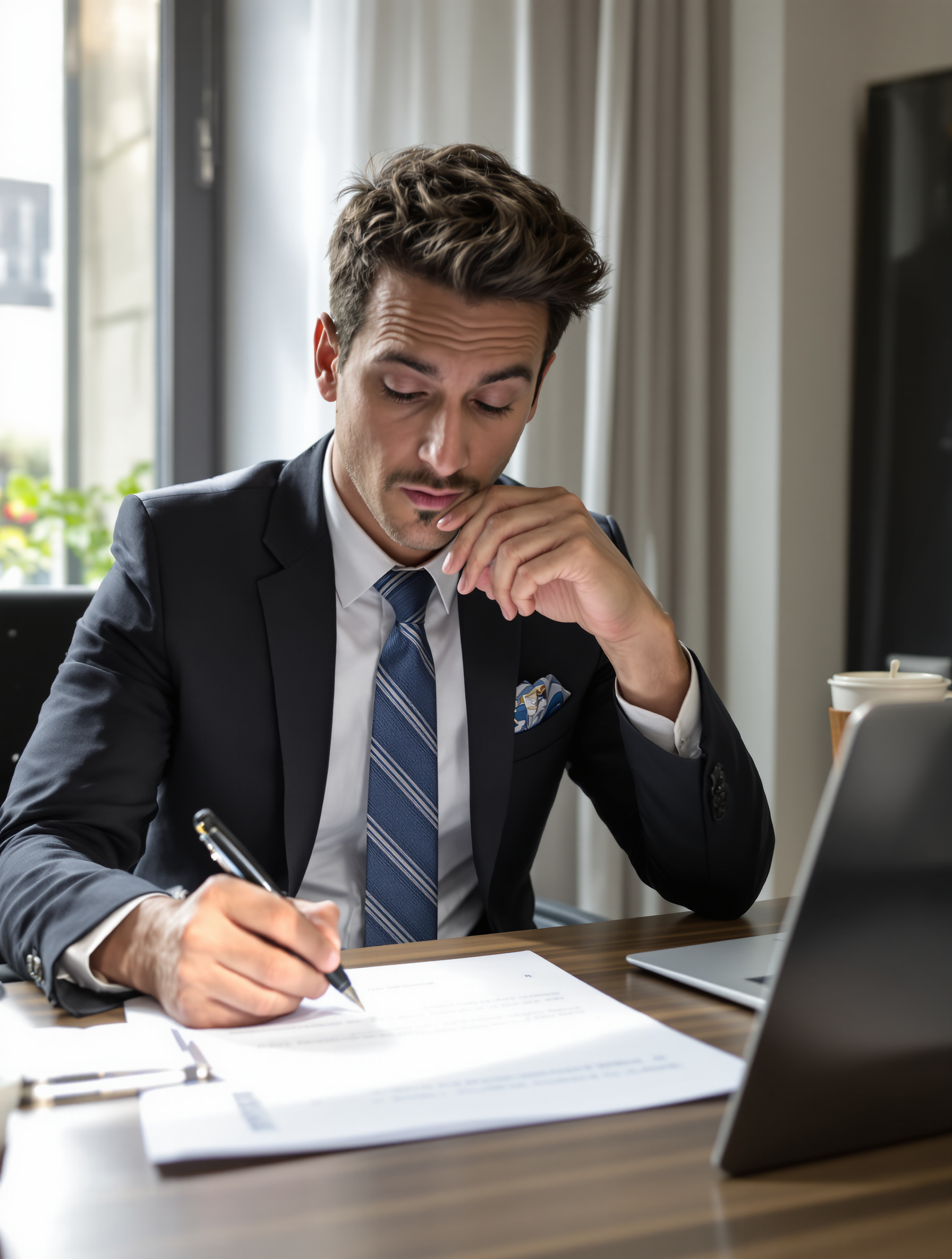 Acheteur relisant un compromis – optimisation des frais