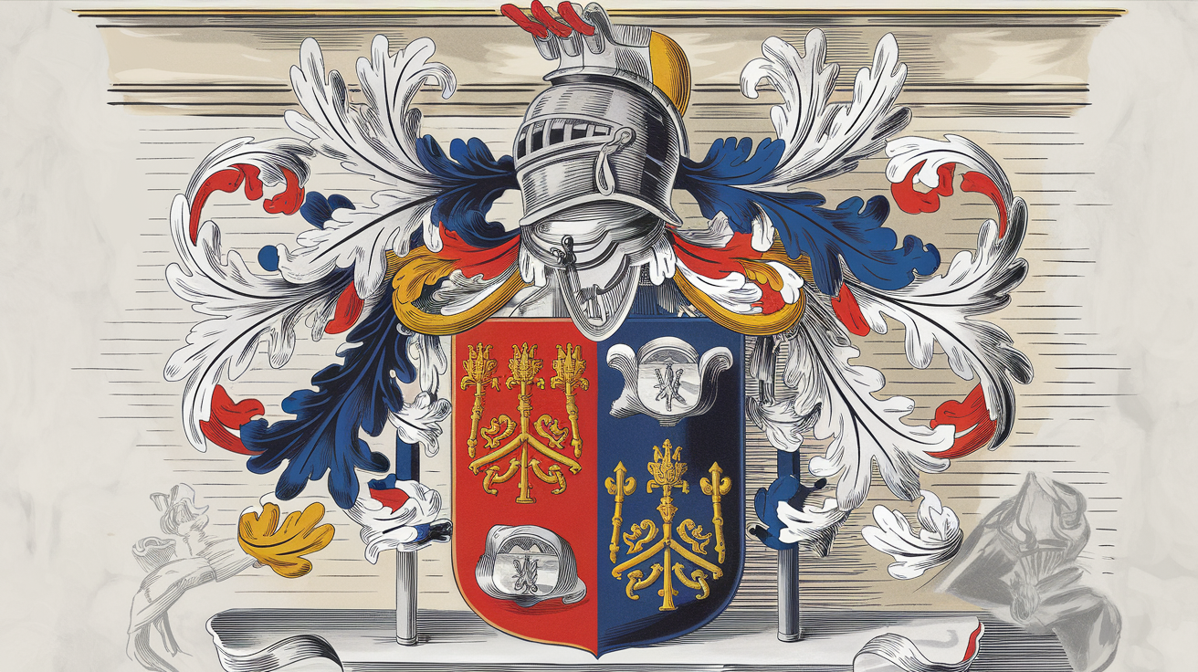 Armoiries historiques de la Maison d'Estrées, illustrant l'héritage noble de cette lignée liée à la région d'Artois.