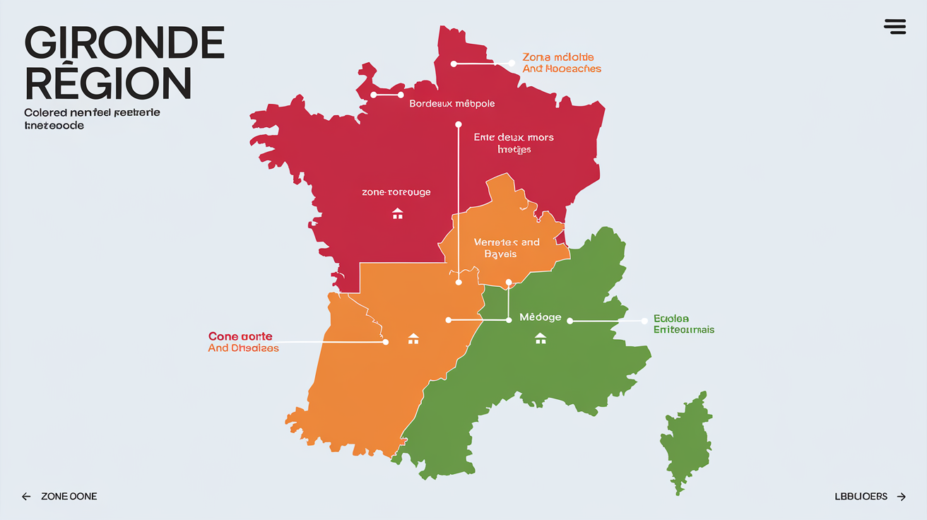 Carte tension locative Gironde secteurs Bordeaux Bassin Entre-deux-Mers Médoc Blayais