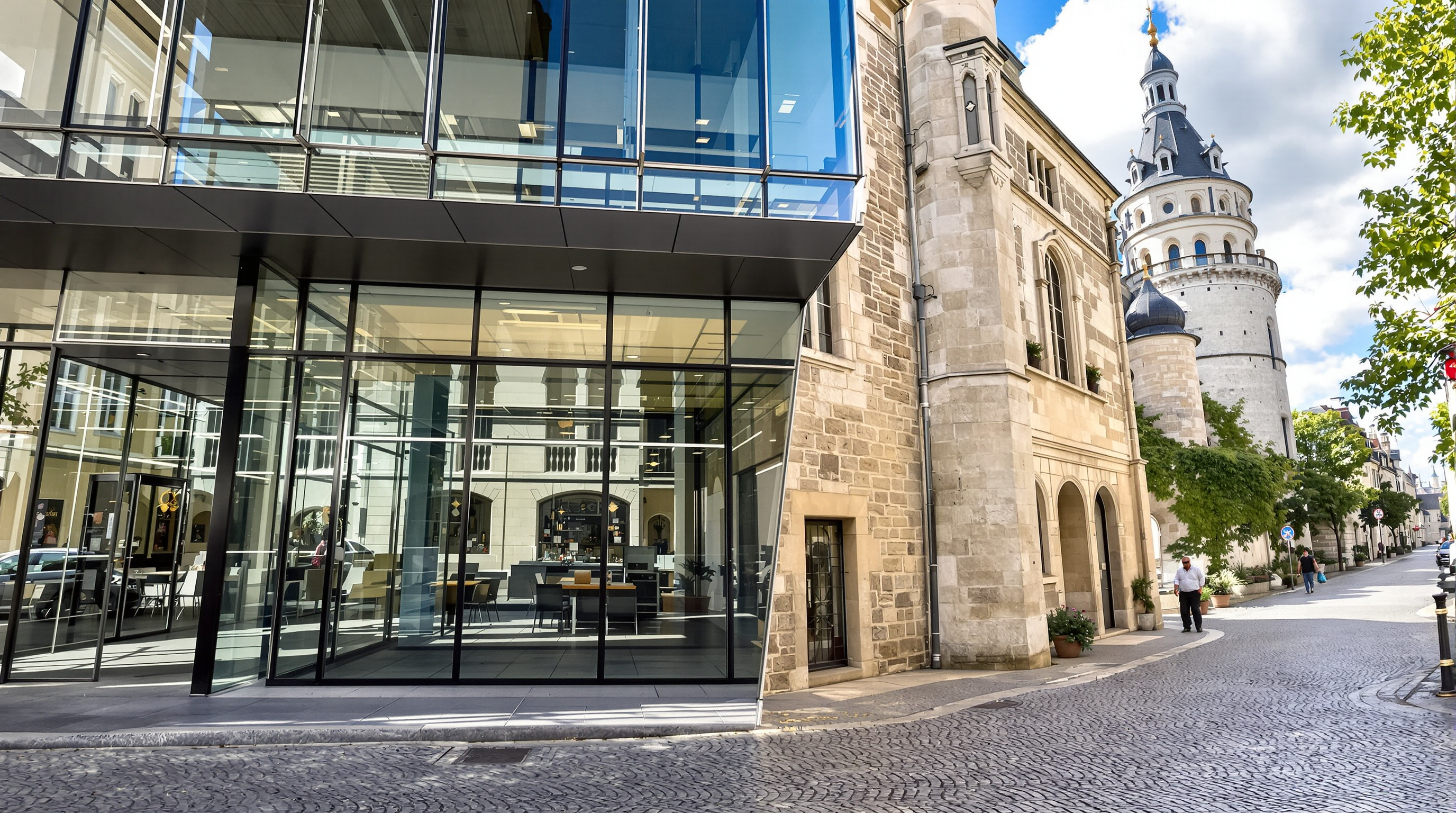 Contraste architectural Blois – ancien et moderne