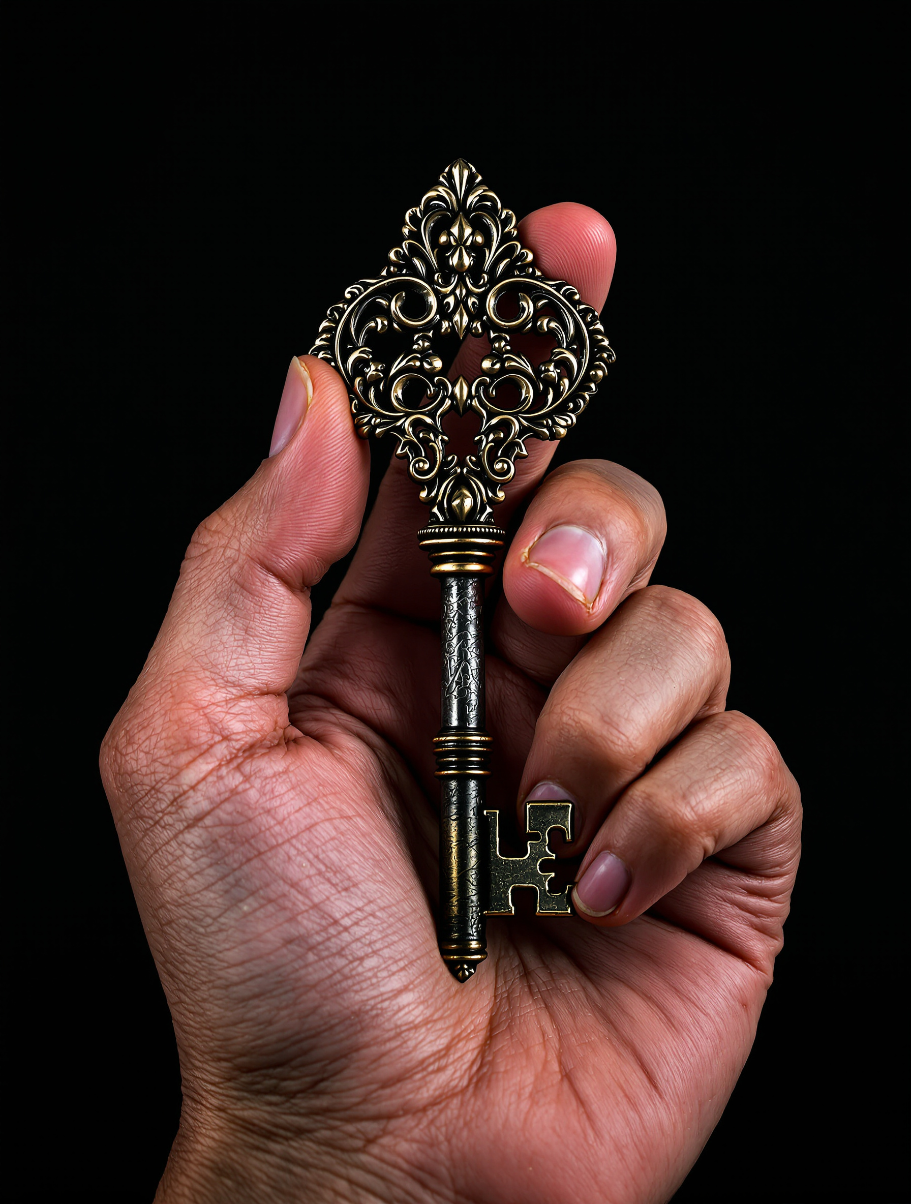 La clé du coffre-fort : un objet presque anachronique à l'ère du tout-numérique, dernier rempart physique de tes secrets.