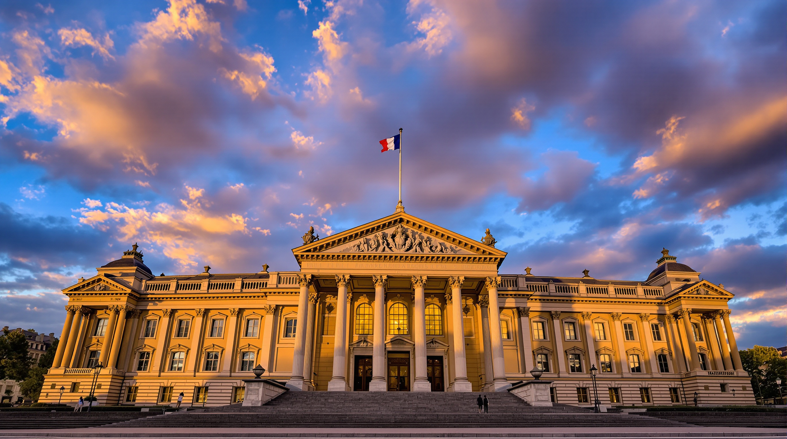 Le Palais Bourbon, siège de l'Assemblée Nationale à Paris. L'image symbolise le lieu où les décisions fiscales, comme le sort de la redevance télé, sont débattues et actées par les législateurs.