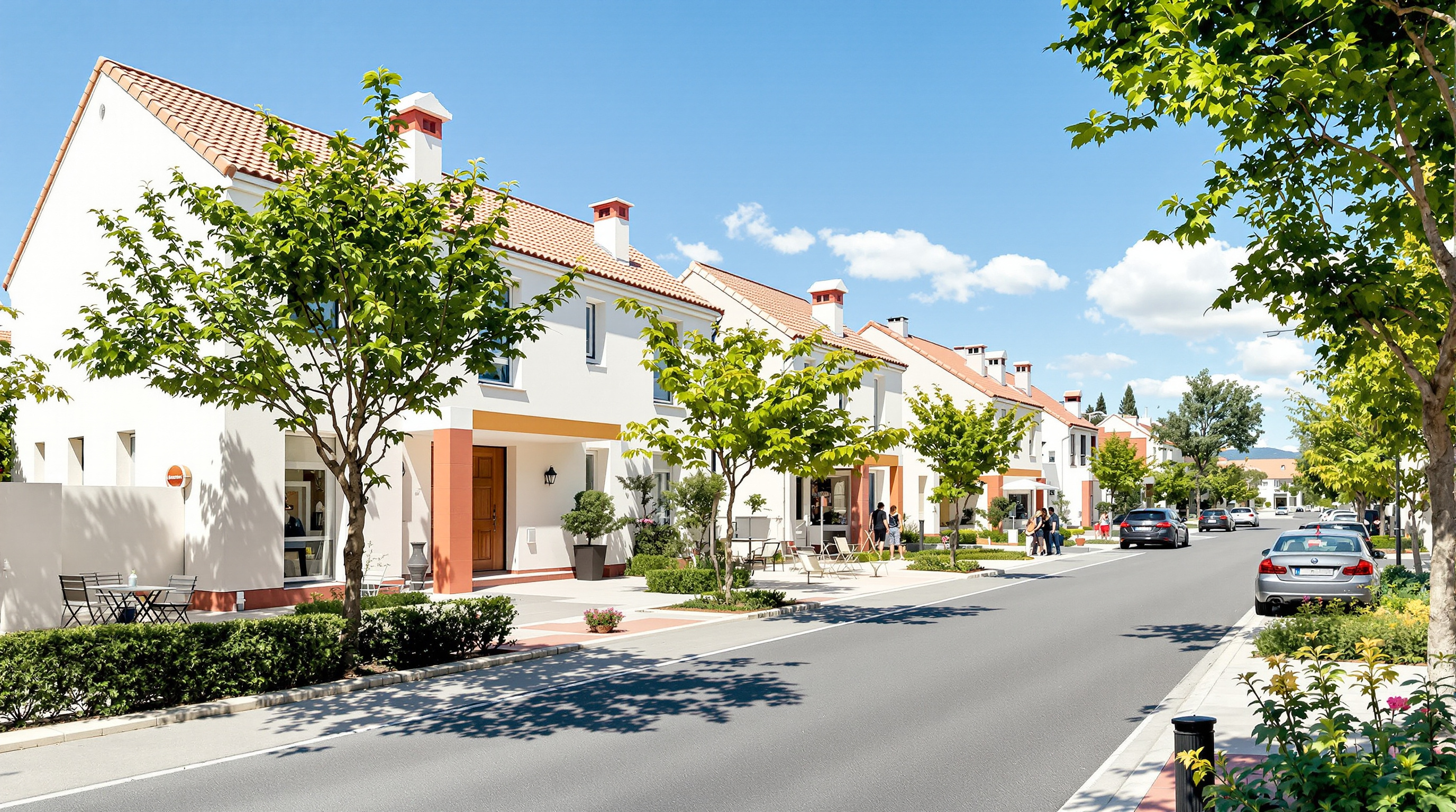 Quartier du Coudoulet à Orange, rues résidentielles modernes
