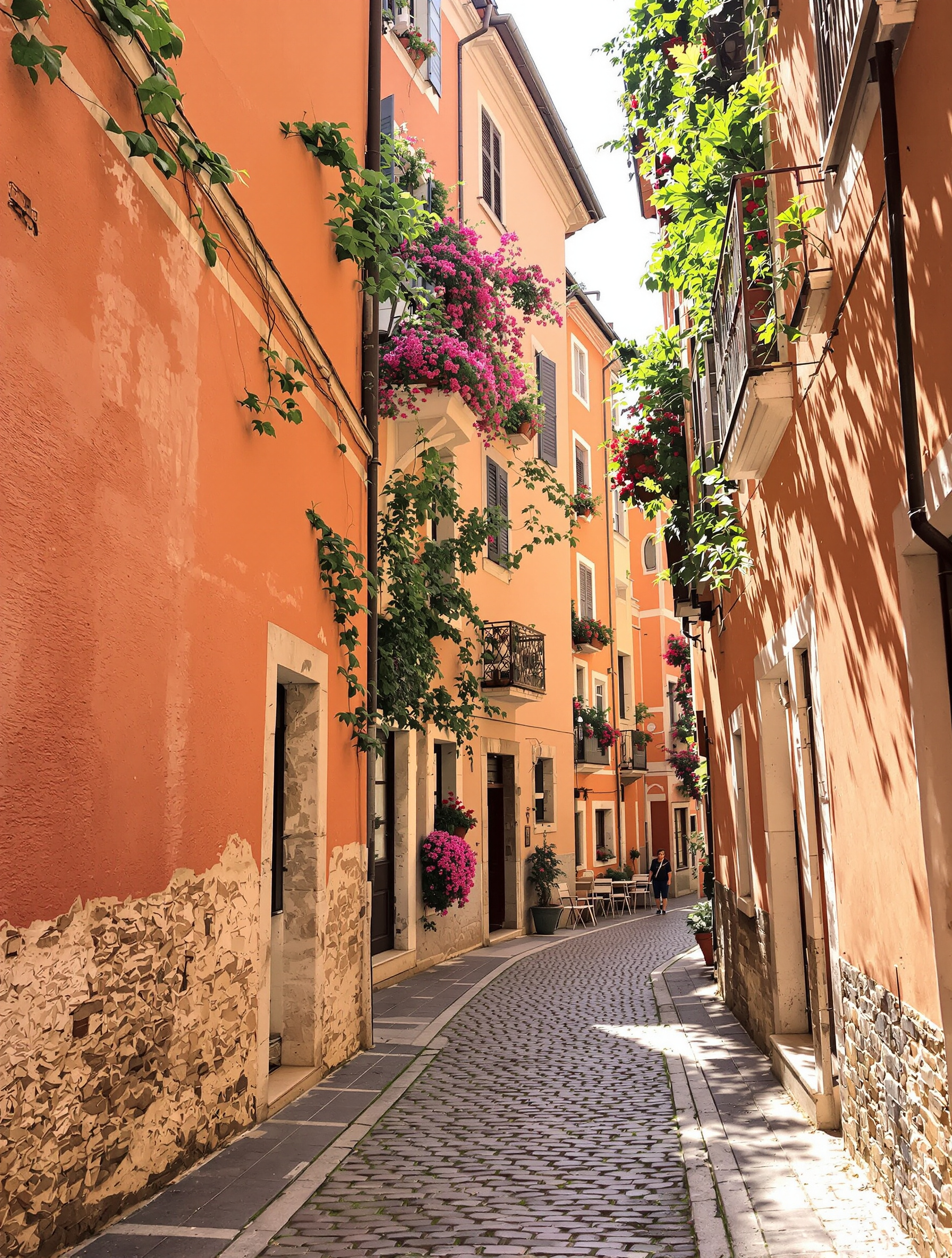 Ruelle tranquille à Trastevere hors saison